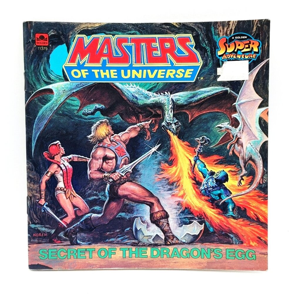 1985 GOLDEN BOOKS MASTERS OF THE UNIVERSE SECRET OF THE DRAGON'S EGG BOOK